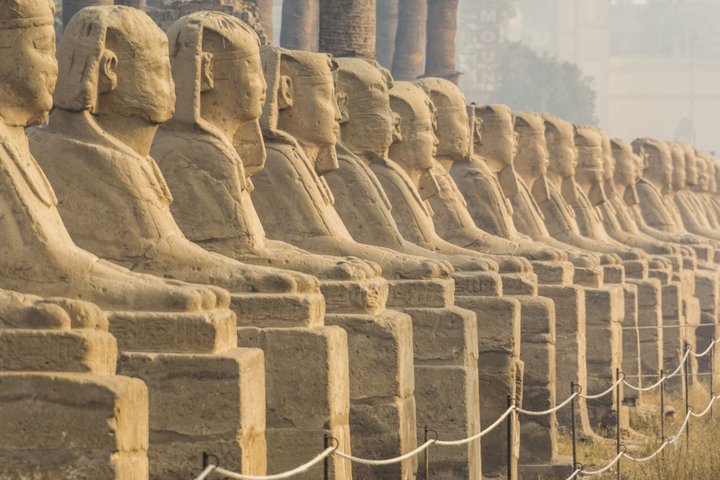 Luxortempel die berühmte Sphingenallee