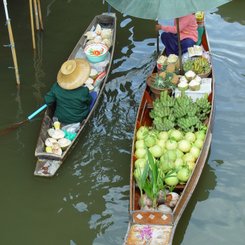 Damoen Saduak Schwimmender Markt
