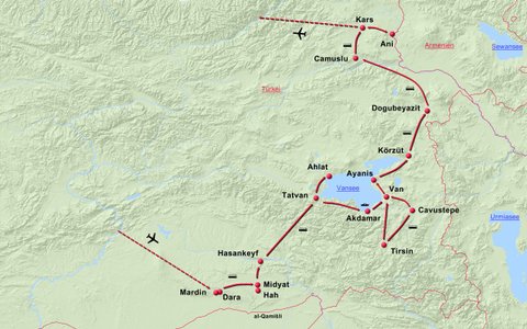 Ostanatolien - Mardin über Van bis Kars