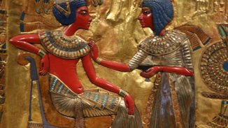 Grand Egyptian Museum Kairo - Thronsessel Tutanchamun