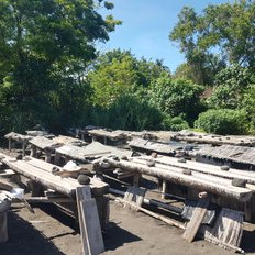 Bali traditionelle Salzgewinnung in Kusumba