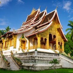 Wat Xieng Tong Tempel Luang Prabang Laos Teil des UNESCO Welterbe