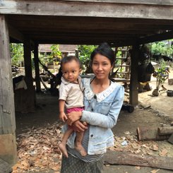 Dorfbewohner am Bolavenplateau, Laos