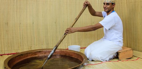 Herstellung von Halva im Oman 
