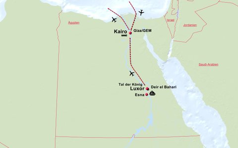 Aegypten - Sonnenfinsternis 2027 mit Dahabiya Nilkreuzfahrt und Grand Egyptian Museum