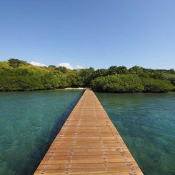 Anlegestelle beim Hotel The Menjangan Bali