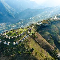 Topas Ecolodge Sapa Nordvietnam Bergpanorama