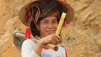 Frau in Hoa Binh Provinz Dien Bien