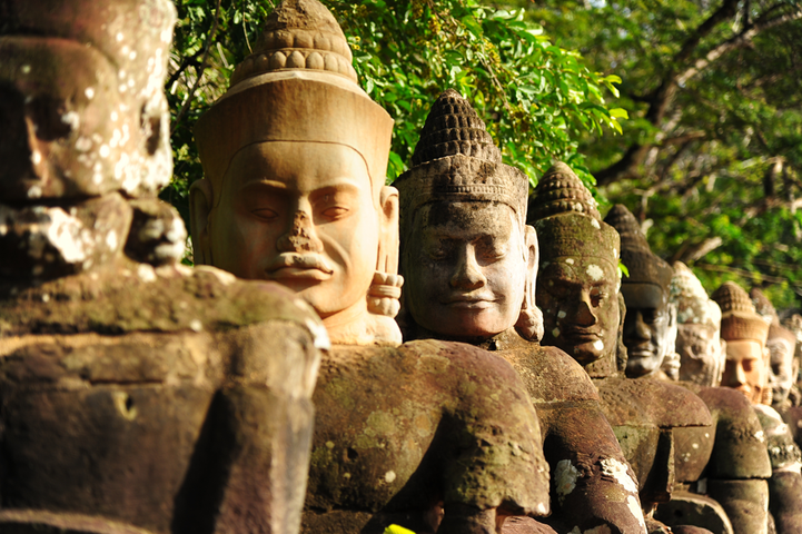 Statuen Angkor Thom