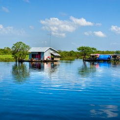 Hausboot Tonle Sap Kambodscha