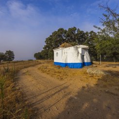 Sao Brissos - einstiger Dolmen als Kapelle - Santiago do Escoural bei Evora