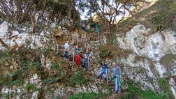 El Pindal Abstieg zur Höhle