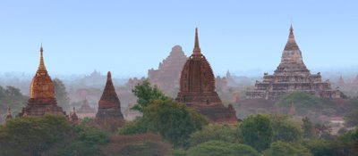 Tempelebene von Bagan Myanmar