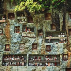 Sulawesi Indonesien Ahnenstatuen Tau Tau