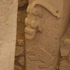 Reliefdetail Göbekli Tepe, Südostanatolien, Türkei