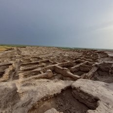 Kampyrtepa "Alexandria am Oxus"  Ausgrabungsstätte Usbekistan