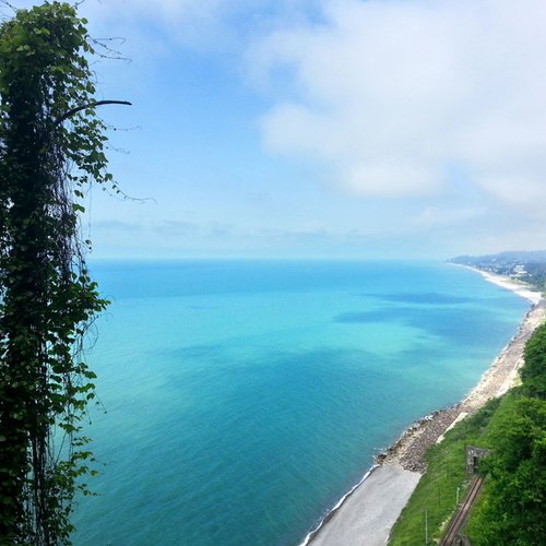 Blick auf das Schwarze Meer in Batumi