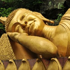 Buddha Wat Phou Si Lunang Prabang Laos