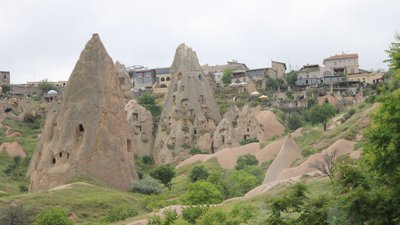Uchisar Tuffgesteinlandschaft Kappadokien in Zentralanatolien
