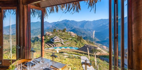 Topas Ecolodge Ausblick vom Restaurant