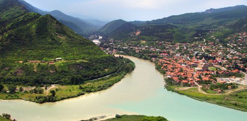 Blick auf Mzcheta 