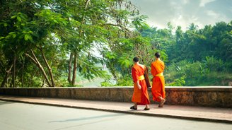 Individualreise-Asien - begegnen Sie buddhistischen Mönchen in Luang Prabang 