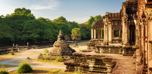 Angkor Wat UNESCO Weltkulturerbe in Siem Reap Kambodscha Indochina Asien