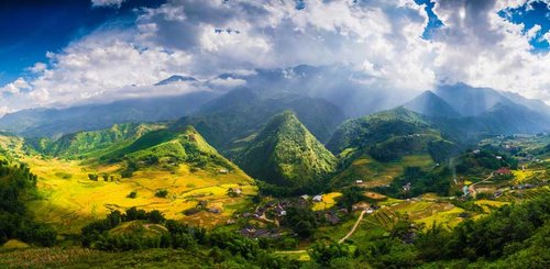 Reisterrassen Sapa Vietnam Indochina