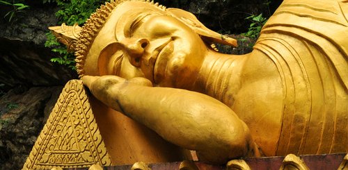 Buddha Wat Phou Si Luang Prabang Laos