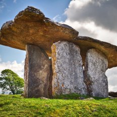 Polnabrone Dolmen in Burren County Clare Irland