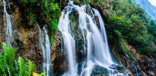 Wasserfall Sapa Norden von Vietnam Indochina