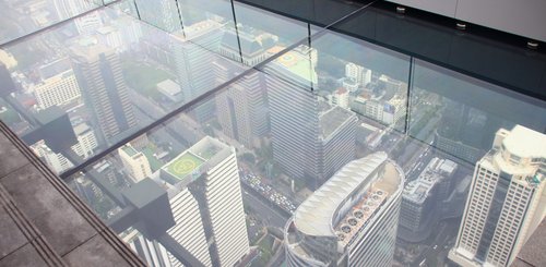 Mahanakhon Building in Bangkok Skywalk
