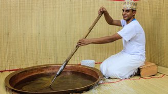 Herstellung von Halva im Oman 