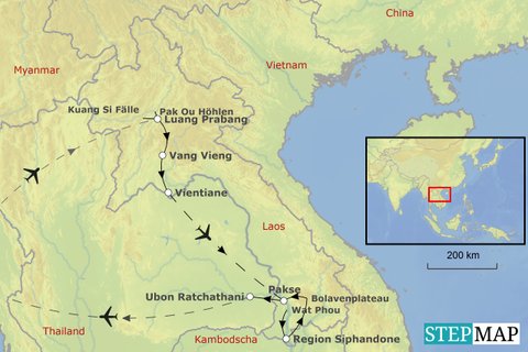 Laos komplett inkl. Flug 