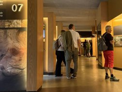 Museum bei Ekainberri mit Darstellungen aus den Höhlen im Baskenland