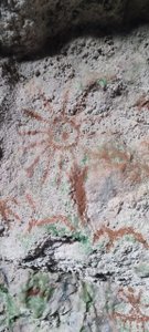 Felsbildkunst Südost Sulawesi Liang Metanduno und Lean Kabori