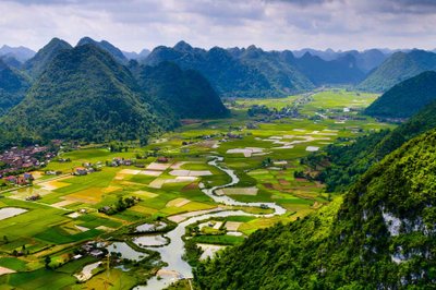 Reisfeld Tal Bac Son Lang Son Vietnam