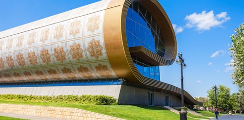 Baku Aserbaidschan Teppichmuseum des österreichischen Architekten Franz Janz