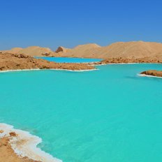 Salzseen in der Oase Siwa Ägypten