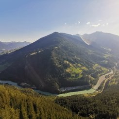 traumhafter Ausblick in Tirol vom Piller Sattel