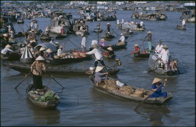Cai Rang Schwimmender Markt Can Tho Vietnam