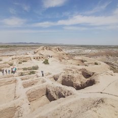 Topraq Kala - Lehmfestung - eine der bedeutendsten archäologischen Stätten Choresmiens in Ursbekistan