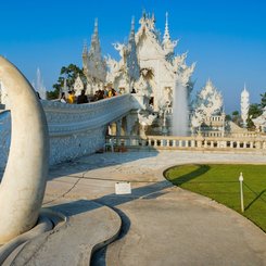 weißer Tempel in  Chiang Rai