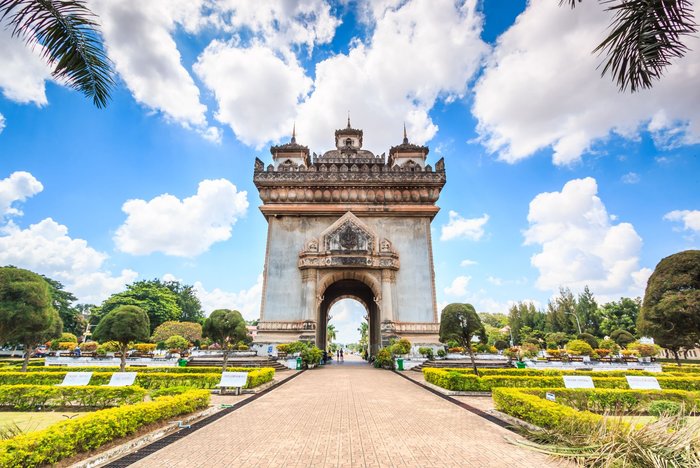 Patuxai Triumphbogen Vientiane