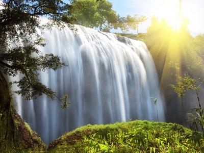 Elefantenwasserfall Hochland Vietnam