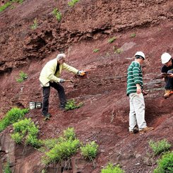 Archäologische Stätte roter Hügel (Karmir Blur)
