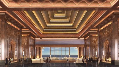 neu eröffnetes Hotel Apurva Kempinski Bali Eingangshalle