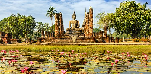 Wat Mahathat Sukhothai Historischer Park Thailand