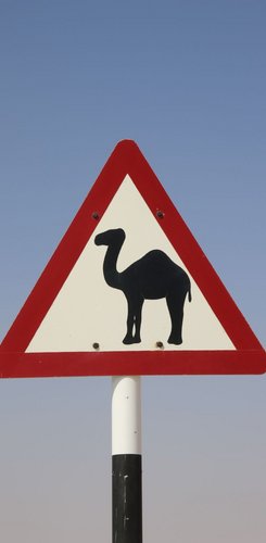 Straßenschild Oman