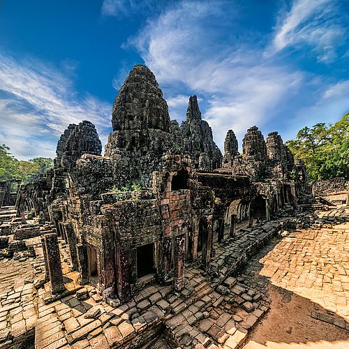 Khmer Architektur Bayon Tempel Angkor Siem Reap Kambodscha